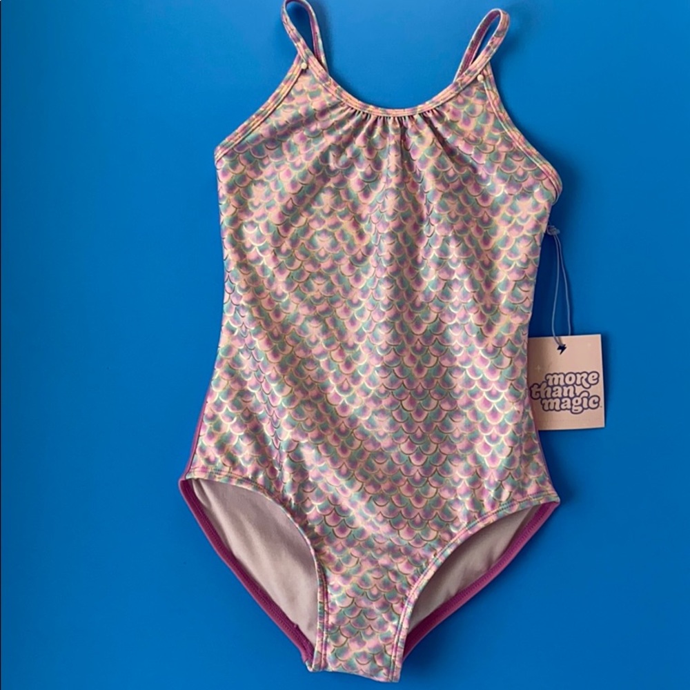 Girls mermaid style bathing suit size 7/8